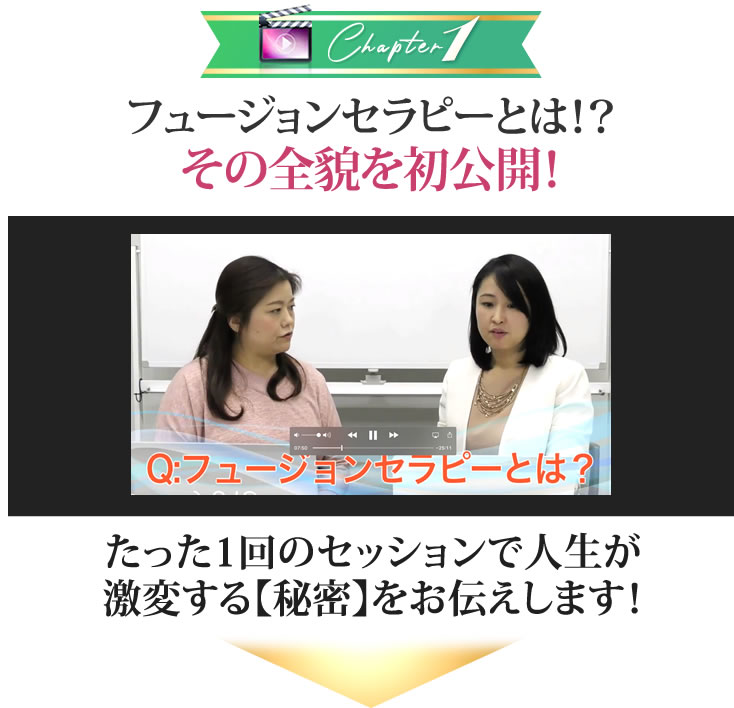 フュージョンセラピーとは！？その全貌を初公開！